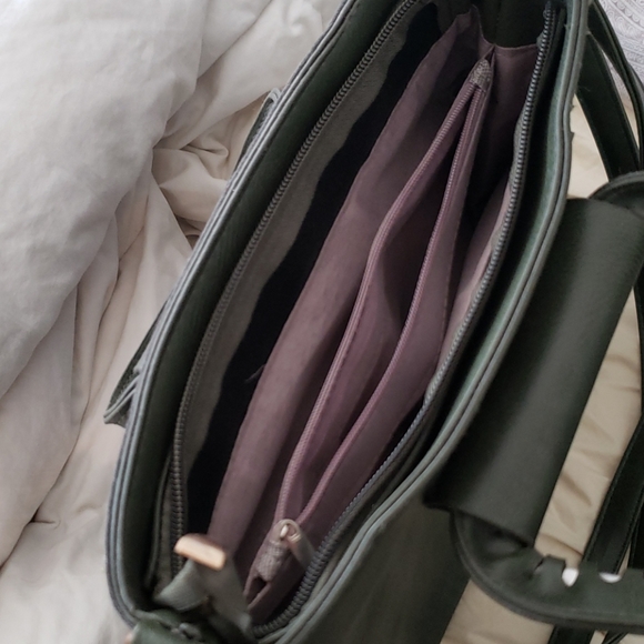 Faux Suede fringe/leather purse - Picture 9 of 17